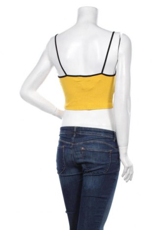 Γυναικείο αμάνικο μπλουζάκι Bershka, Μέγεθος M, Χρώμα Κίτρινο, 95% βισκόζη, 5% ελαστάνη, Τιμή 9,42 €