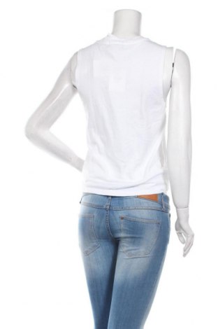 Γυναικείο αμάνικο μπλουζάκι Bershka, Μέγεθος XS, Χρώμα Λευκό, Βαμβάκι, Τιμή 7,48 €