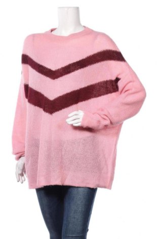Дамски пуловер Ellos, Размер XXL, Цвят Розов, 50% акрил, 25% полиамид, 15% вълна, 10% мохер, Цена 26,88 лв.