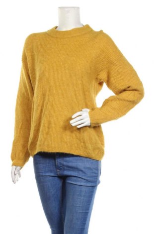 Дамски пуловер Lindex, Размер S, Цвят Жълт, 38% вълна от алпака, 32% полиамид, 25% вълна, 5% еластан, Цена 25,20 лв.