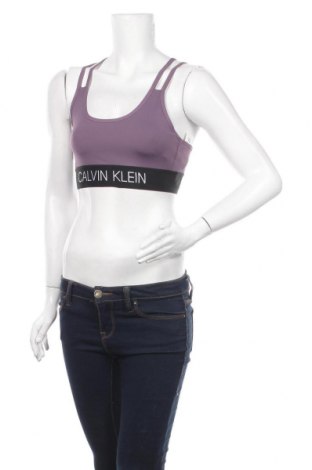 Γυναίκειο αθλητικό τοπ Calvin Klein, Μέγεθος S, Χρώμα Βιολετί, 76% πολυαμίδη, 24% ελαστάνη, Τιμή 30,54 €