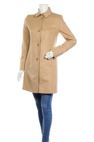 Palton de femei Hugo Boss, Mărime S, Culoare Bej, 90% lână, 10% cașmir, Preț 802,63 Lei