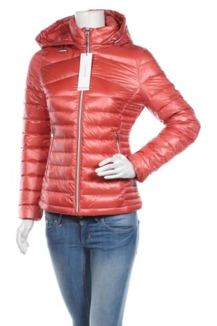 Dámská bunda  Calvin Klein, Velikost S, Barva Oranžová, Polyamide, peří, Cena  4 048,00 Kč