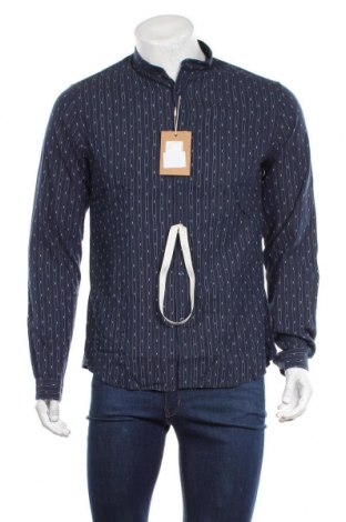 Ανδρικό πουκάμισο Celio, Μέγεθος L, Χρώμα Μπλέ, 71% λινό, 29% βαμβάκι, Τιμή 11,74 €