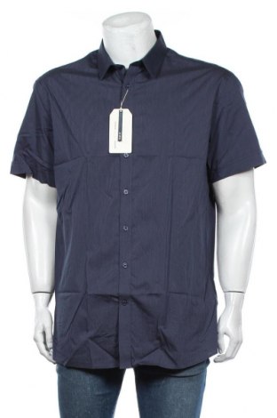 Мъжка риза Celio, Размер XXL, Цвят Син, 68% памук, 28% полиамид, 4% еластан, Цена 13,57 лв.