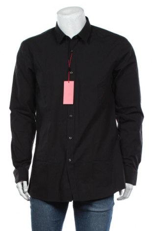 Męska koszula Hugo Boss, Rozmiar S, Kolor Czarny, 98% bawełna, 2% elastyna, Cena 171,75 zł