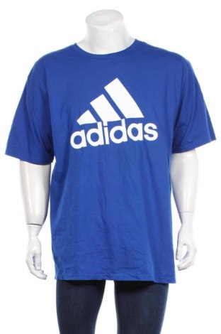 Tricou de bărbați Adidas, Mărime XXL, Culoare Albastru, Bumbac, Preț 31,58 Lei