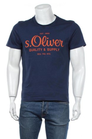 Pánské tričko  S.Oliver, Velikost M, Barva Modrá, Cena  351,00 Kč
