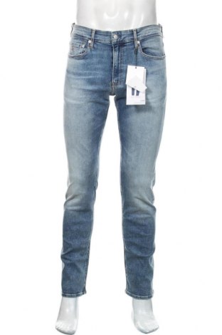 Blugi de bărbați Calvin Klein Jeans, Mărime M, Culoare Albastru, 92% bumbac, 6% alte materiale, 2% elastan, Preț 286,68 Lei