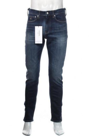 Blugi de bărbați Calvin Klein Jeans, Mărime M, Culoare Albastru, 93% bumbac, 5% poliester, 2% elastan, Preț 229,34 Lei