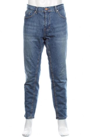 Męskie jeansy Zara, Rozmiar L, Kolor Niebieski, 99% bawełna, 1% elastyna, Cena 112,00 zł