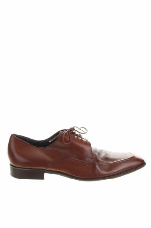 Мъжки обувки Hugo Boss, Размер 42, Цвят Кафяв, Естествена кожа, Цена 231,00 лв.