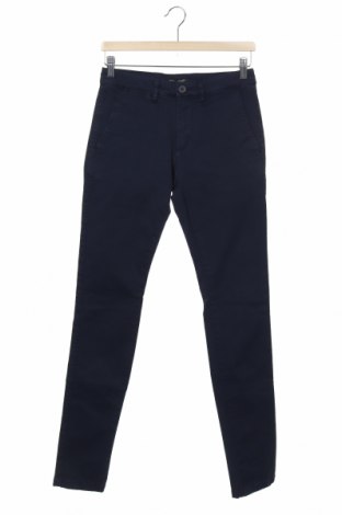 Pantaloni de bărbați Celio, Mărime XS, Culoare Albastru, 98% bumbac, 2% elastan, Preț 87,83 Lei