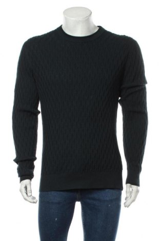 Pánský svetr  Calvin Klein, Velikost M, Barva Modrá, 80% bavlna, 20% vlna, Cena  1 108,00 Kč