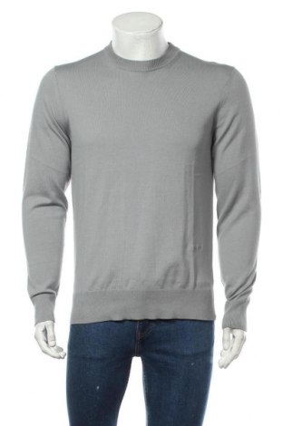 Мъжки пуловер Calvin Klein, Размер M, Цвят Сив, Памук, Цена 137,40 лв.
