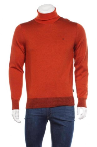 Ανδρικό πουλόβερ Calvin Klein, Μέγεθος M, Χρώμα Πορτοκαλί, 90% βαμβάκι, 10% μετάξι, Τιμή 46,73 €