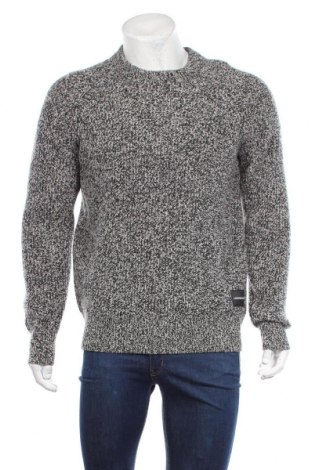 Мъжки пуловер Calvin Klein Jeans, Размер M, Цвят Сив, 78% вълна, 22% полиамид, Цена 103,60 лв.