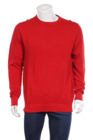 Мъжки пуловер Celio, Размер XL, Цвят Червен, 100% памук, Цена 38,35 лв.