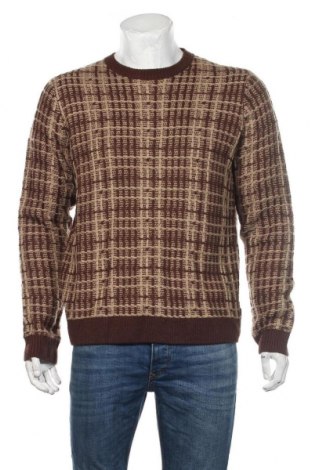 Męski sweter Only & Sons, Rozmiar L, Kolor Brązowy, 90%akryl, 10% wełna, Cena 128,38 zł