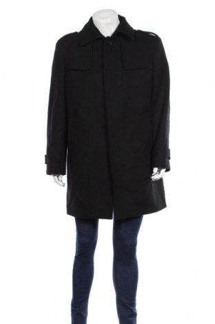 Мъжко палто Cool Water, Размер XL, Цвят Черен, 60% вълна, 40% полиестер, Цена 57,96 лв.