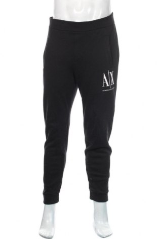 Pantaloni trening de bărbați Armani Exchange, Mărime M, Culoare Negru, Bumbac, Preț 404,11 Lei