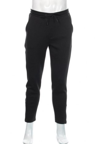 Pantaloni trening de bărbați Calvin Klein Jeans, Mărime M, Culoare Negru, 64% bumbac, 36% poliester, Preț 416,94 Lei