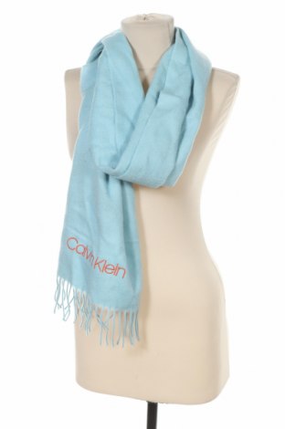 Schal Calvin Klein, Farbe Blau, Polyester, Preis 39,33 €