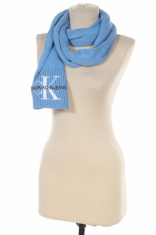 Schal Calvin Klein, Farbe Blau, 100% Baumwolle, Preis 39,33 €