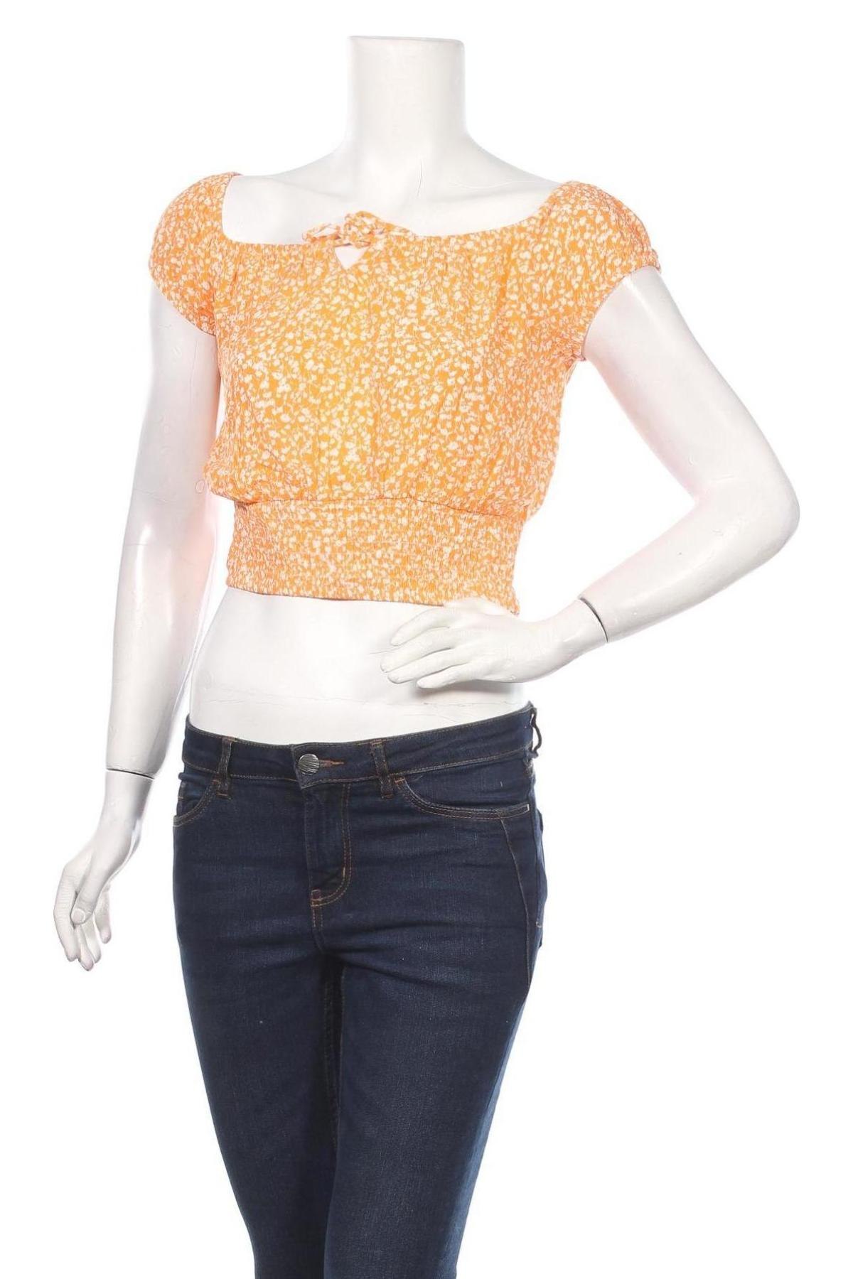 Γυναικεία μπλούζα Bershka, Μέγεθος M, Χρώμα Κίτρινο, Βισκόζη, Τιμή 8,04 €