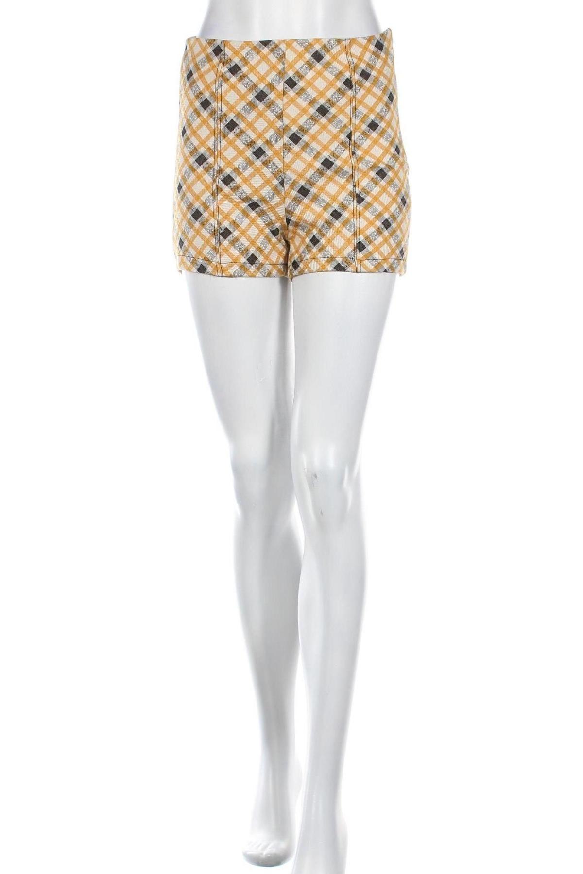 Γυναικείο κοντό παντελόνι Bershka, Μέγεθος M, Χρώμα Πολύχρωμο, 62% πολυεστέρας, 27% βαμβάκι, 9% βισκόζη, 2% ελαστάνη, Τιμή 10,05 €