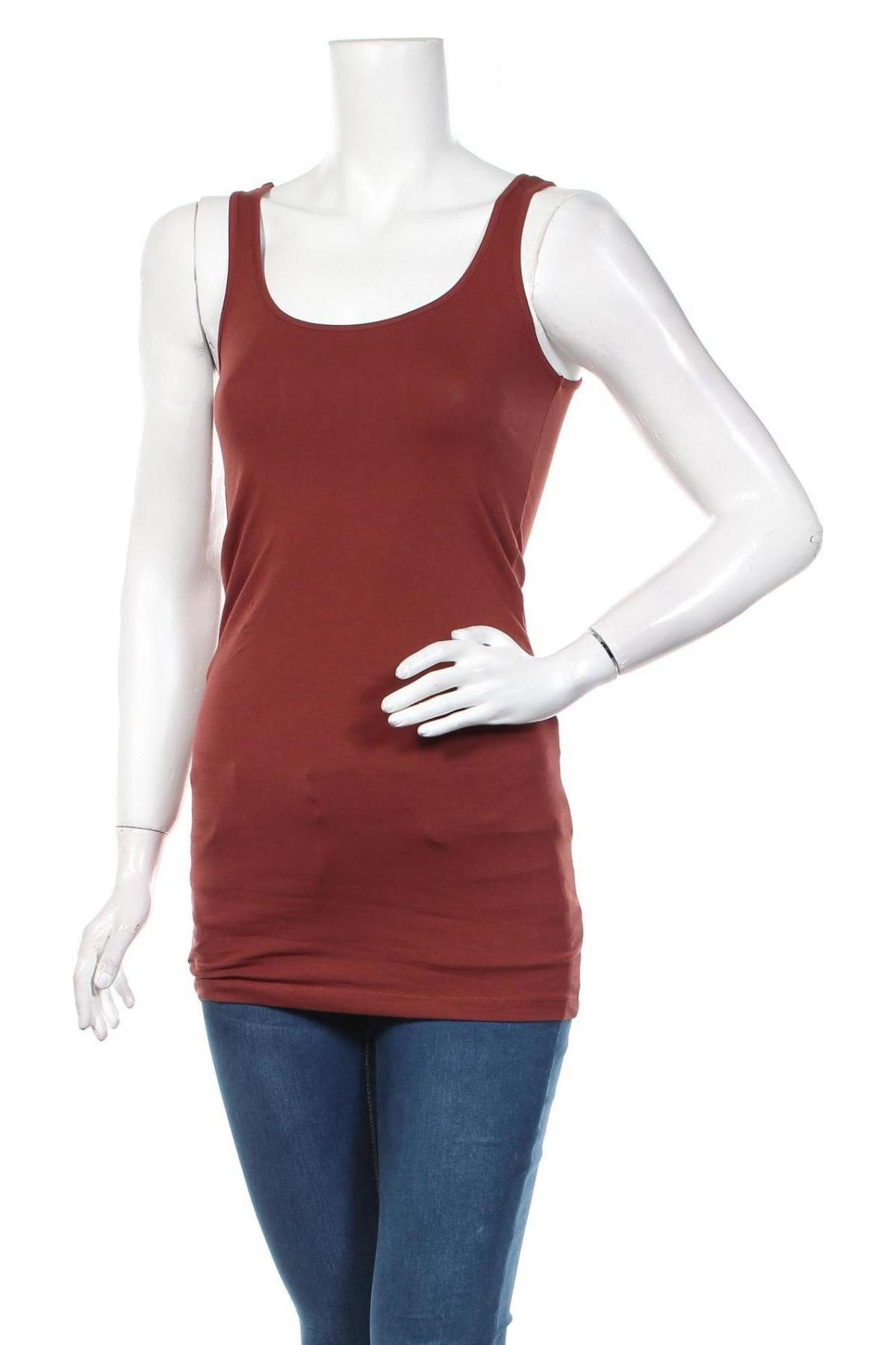 Γυναικείο αμάνικο μπλουζάκι Vero Moda, Μέγεθος XS, Χρώμα Καφέ, Τιμή 14,95 €