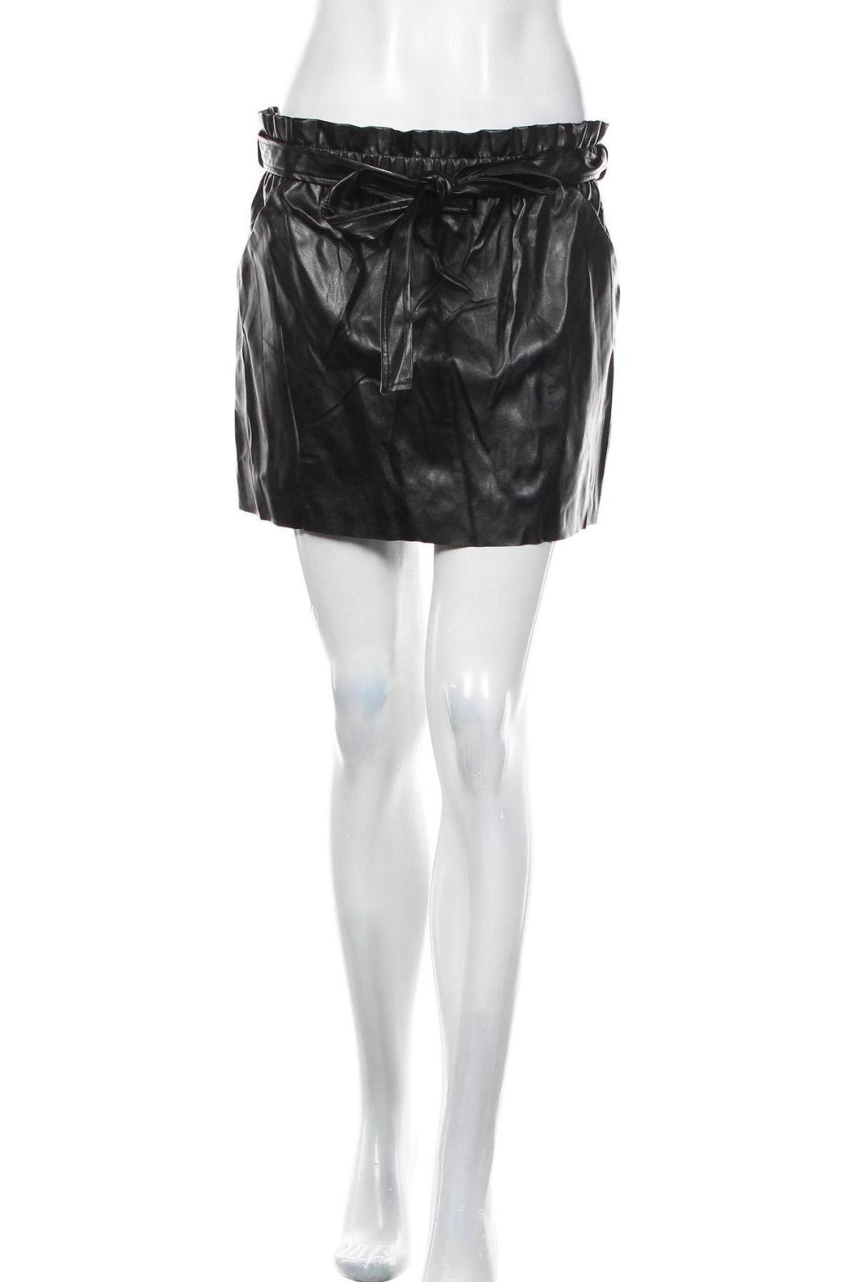 Δερμάτινη φούστα Petite M., Μέγεθος S, Χρώμα Μαύρο, Πολυεστέρας, Τιμή 10,39 €