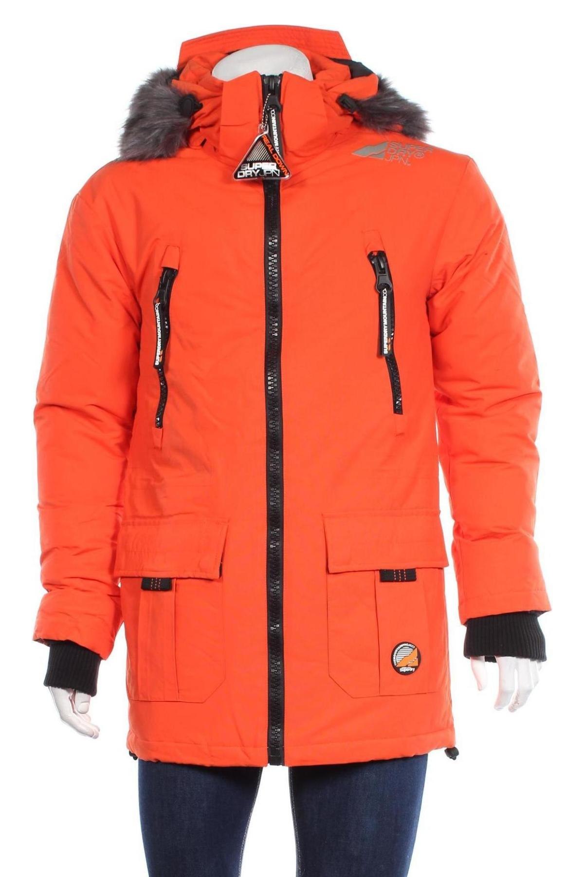 Pánská bunda  Superdry, Velikost S, Barva Oranžová, 85% polyester, 15% bavlna, Cena  4 663,00 Kč