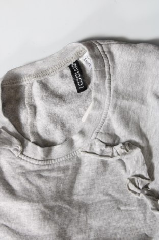 Γυναικεία μπλούζα H&M Divided, Μέγεθος S, Χρώμα Γκρί, 95% βαμβάκι, 5% ελαστάνη, Τιμή 8,66 €