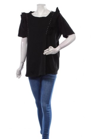 Γυναικεία μπλούζα Zizzi, Μέγεθος M, Χρώμα Μαύρο, Βαμβάκι, Τιμή 12,59 €