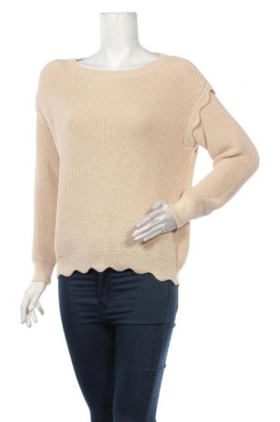 Дамски пуловер Yaya, Размер M, Цвят Бежов, Цена 12,72 лв.