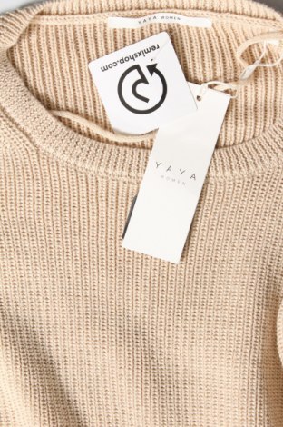 Γυναικείο πουλόβερ Yaya, Μέγεθος M, Χρώμα  Μπέζ, Τιμή 6,56 €