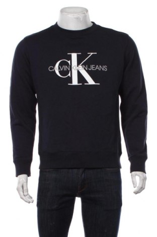 Bluză de bărbați Calvin Klein, Mărime M, Culoare Albastru, Bumbac, Preț 298,42 Lei