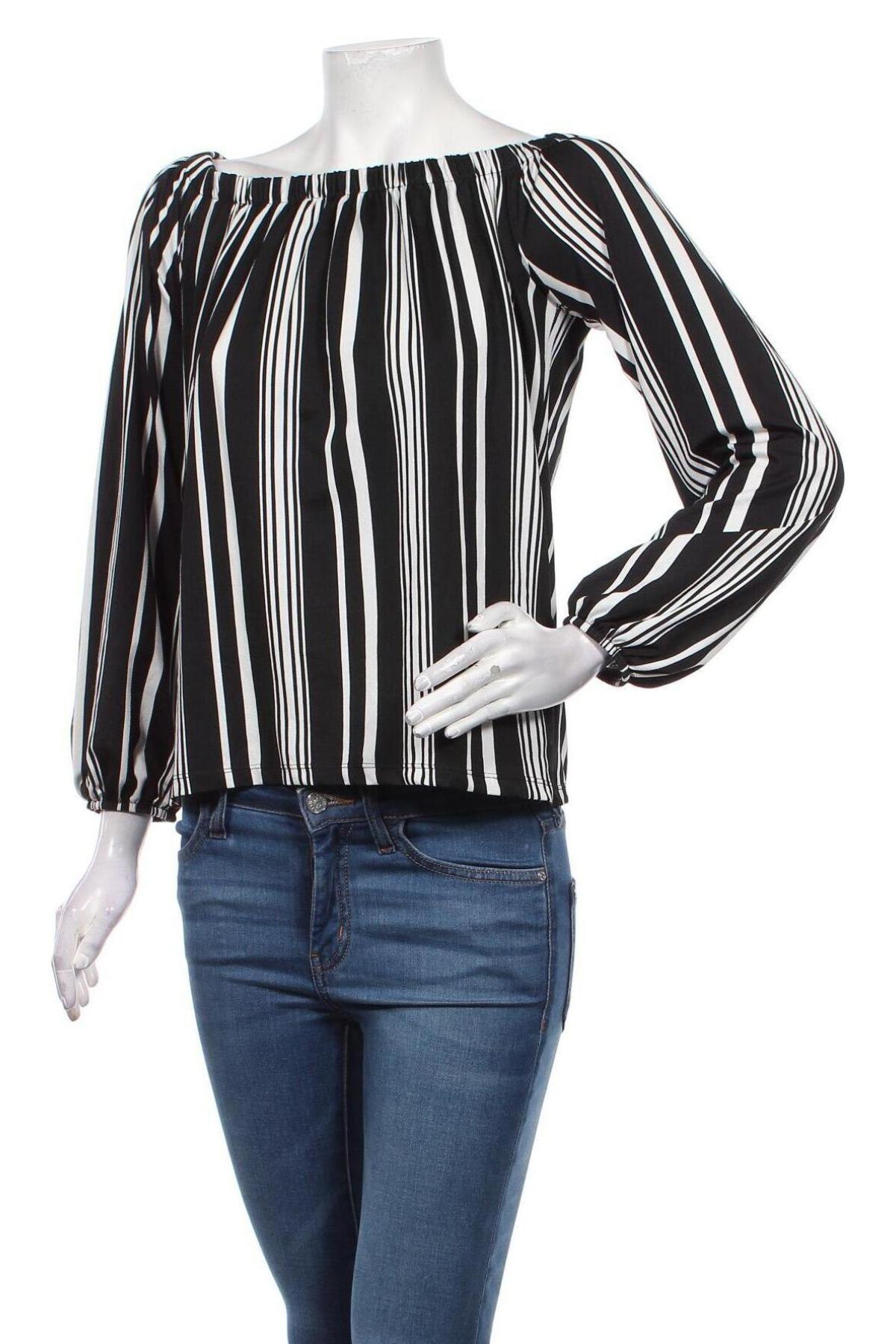Γυναικεία μπλούζα Amisu, Μέγεθος S, Χρώμα Πολύχρωμο, 95% πολυεστέρας, 5% ελαστάνη, Τιμή 8,66 €