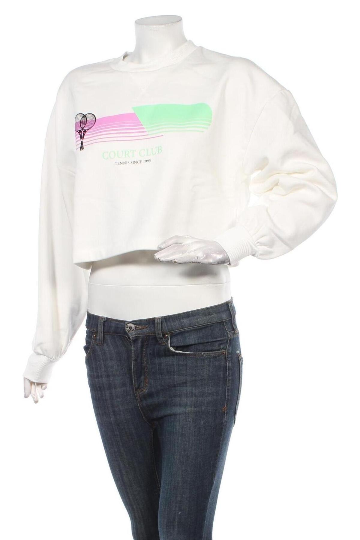 Γυναικεία μπλούζα Gina Tricot, Μέγεθος XS, Χρώμα Λευκό, 70% βαμβάκι, 30% πολυεστέρας, Τιμή 12,16 €