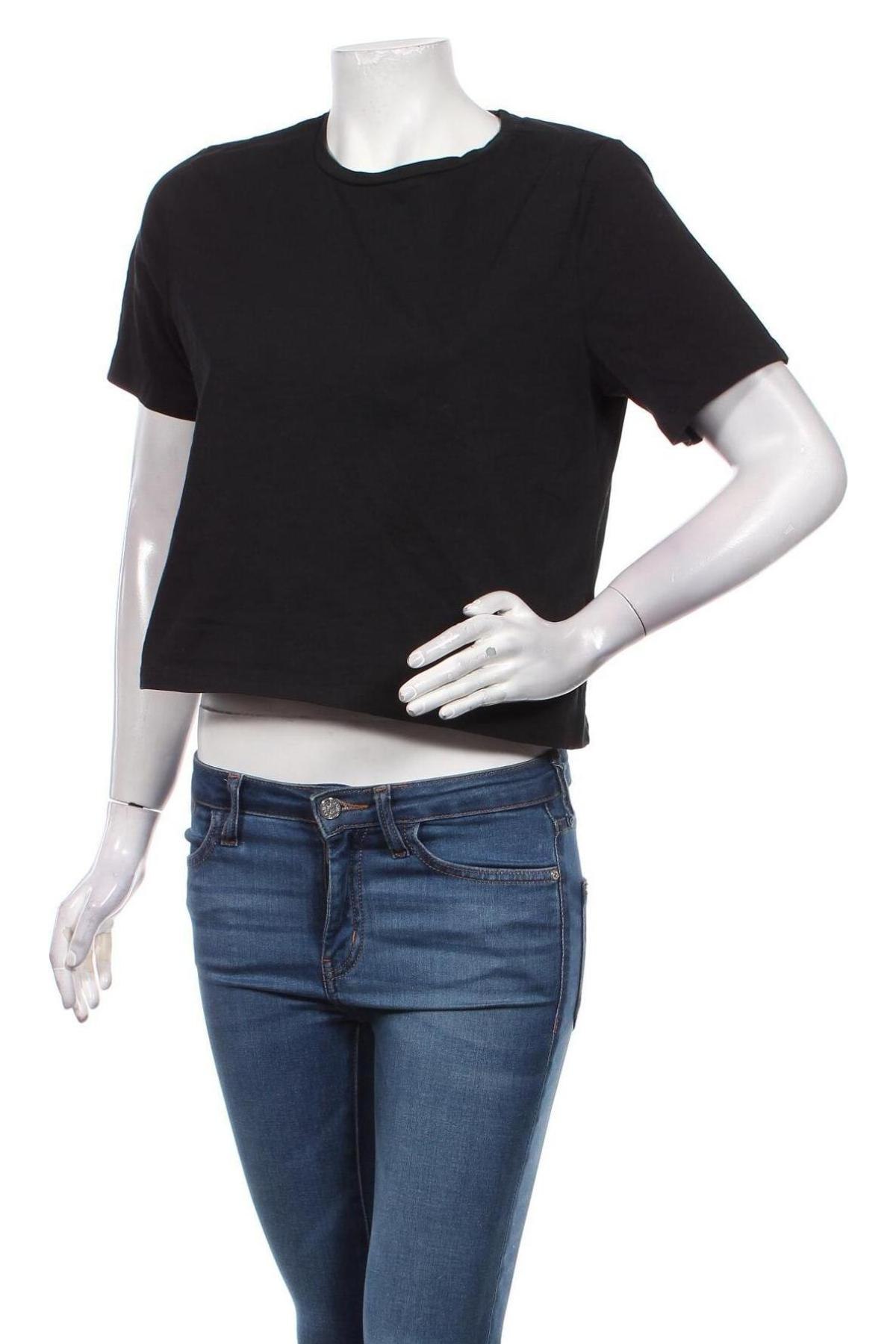 Γυναικεία μπλούζα Pieces, Μέγεθος L, Χρώμα Μαύρο, Βαμβάκι, Τιμή 10,20 €