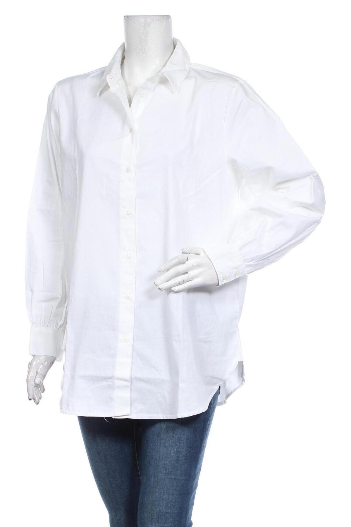 Дамска риза ONLY, Размер L, Цвят Бял, 100% памук, Цена 51,75 лв.