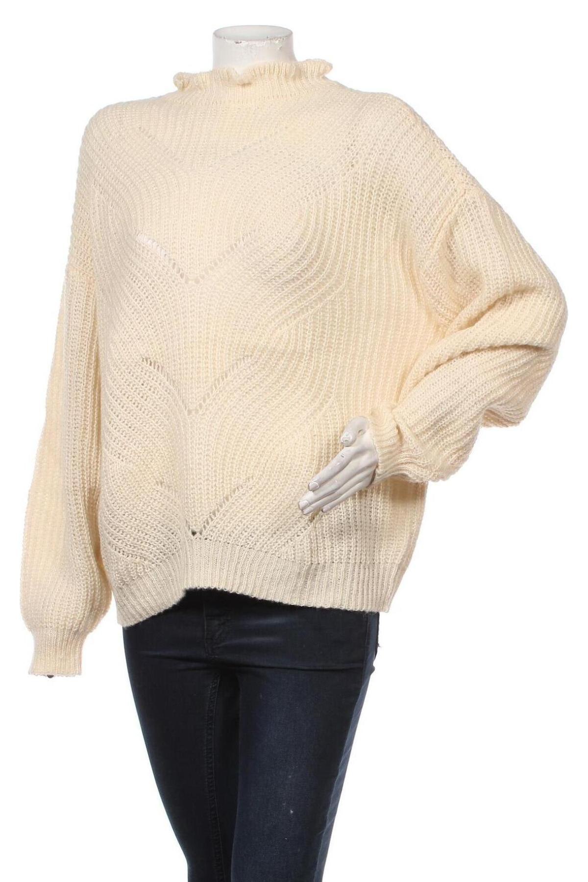 Γυναικείο πουλόβερ Vila, Μέγεθος L, Χρώμα  Μπέζ, Τιμή 6,92 €
