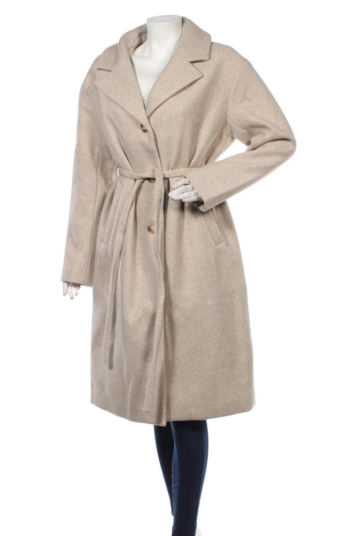 Γυναικείο παλτό NA-KD, Μέγεθος S, Χρώμα  Μπέζ, Τιμή 128,35 €