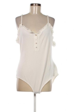 Γυναικεία μπλούζα-Κορμάκι Kiabi, Μέγεθος XL, Χρώμα Λευκό, Τιμή 3,90 €
