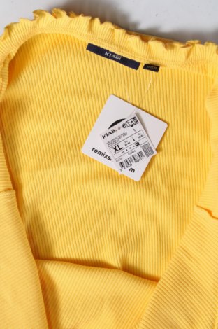 Дамска блуза - боди Kiabi, Размер XL, Цвят Жълт, Цена 6,93 лв.