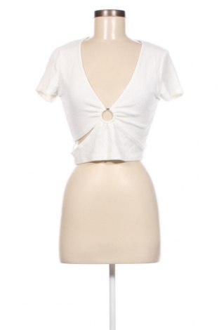 Дамска блуза Bershka, Размер L, Цвят Бял, Цена 13,95 лв.