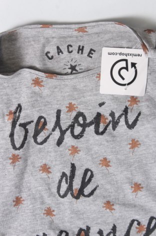 Γυναικεία μπλούζα Cache Cache, Μέγεθος XS, Χρώμα Γκρί, Τιμή 5,43 €