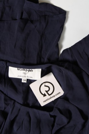 Γυναικεία μπλούζα El Corte Ingles, Μέγεθος XS, Χρώμα Μπλέ, Τιμή 1,76 €