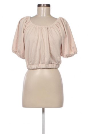 Дамска блуза Fashion nova, Размер M, Цвят Бежов, Цена 11,16 лв.